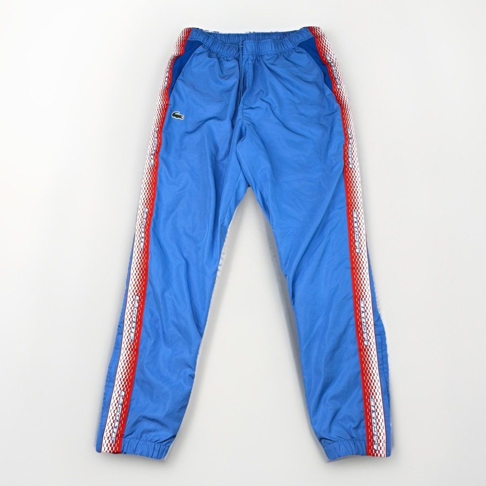 Lacoste Sport Track Pants Size L Mens Blue White Red Retro‎ Vintage